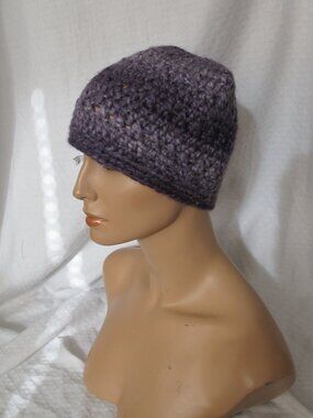 Handmade Purple Ombre Messy Bun Hat